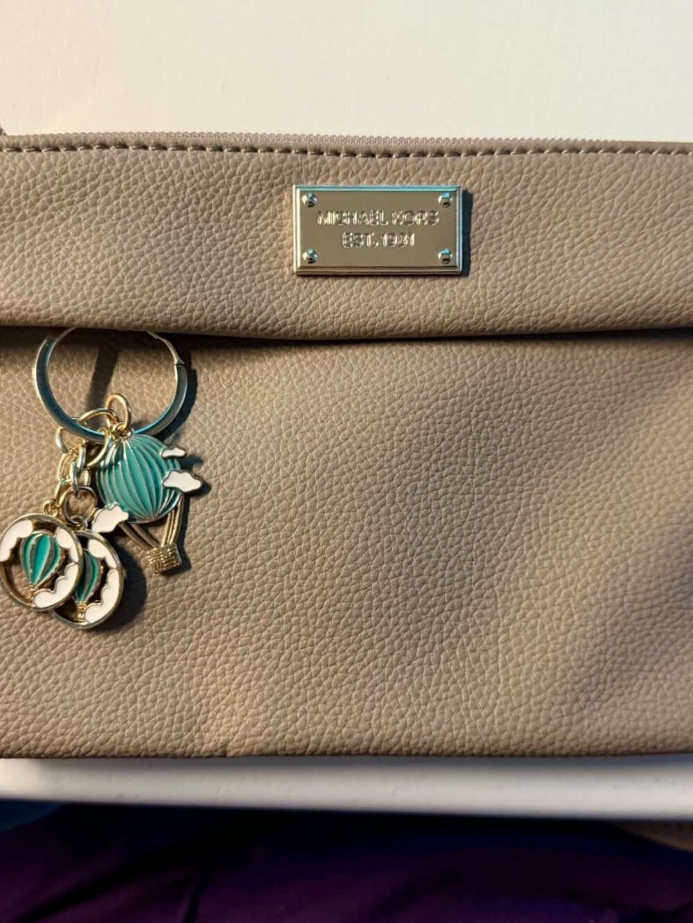 Michael Kors small crossbody bag in beige/taupe